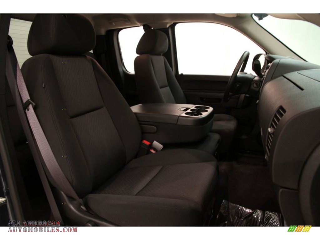 2012 Sierra 1500 SLE Extended Cab 4x4 - Stealth Gray Metallic / Ebony photo #10