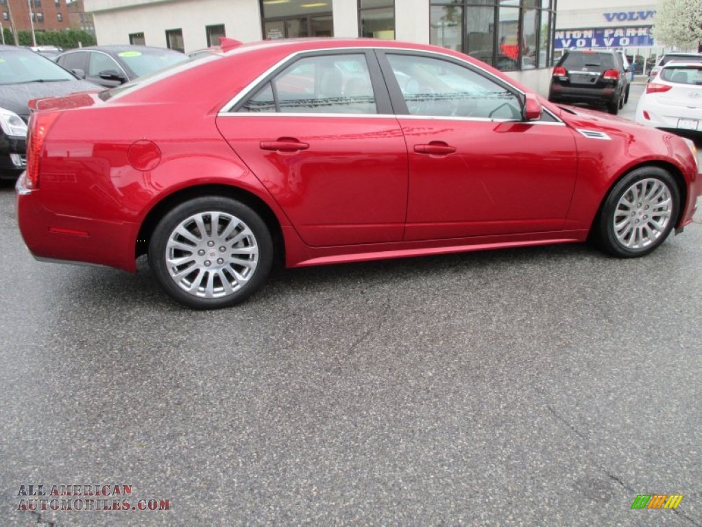 2010 CTS 4 3.6 AWD Sedan - Crystal Red Tintcoat / Cashmere/Cocoa photo #7