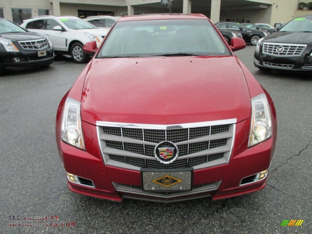 2010 CTS 4 3.6 AWD Sedan - Crystal Red Tintcoat / Cashmere/Cocoa photo #9