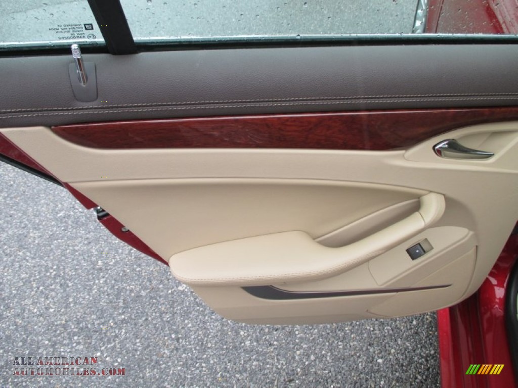 2010 CTS 4 3.6 AWD Sedan - Crystal Red Tintcoat / Cashmere/Cocoa photo #22