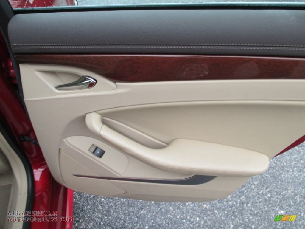 2010 CTS 4 3.6 AWD Sedan - Crystal Red Tintcoat / Cashmere/Cocoa photo #23