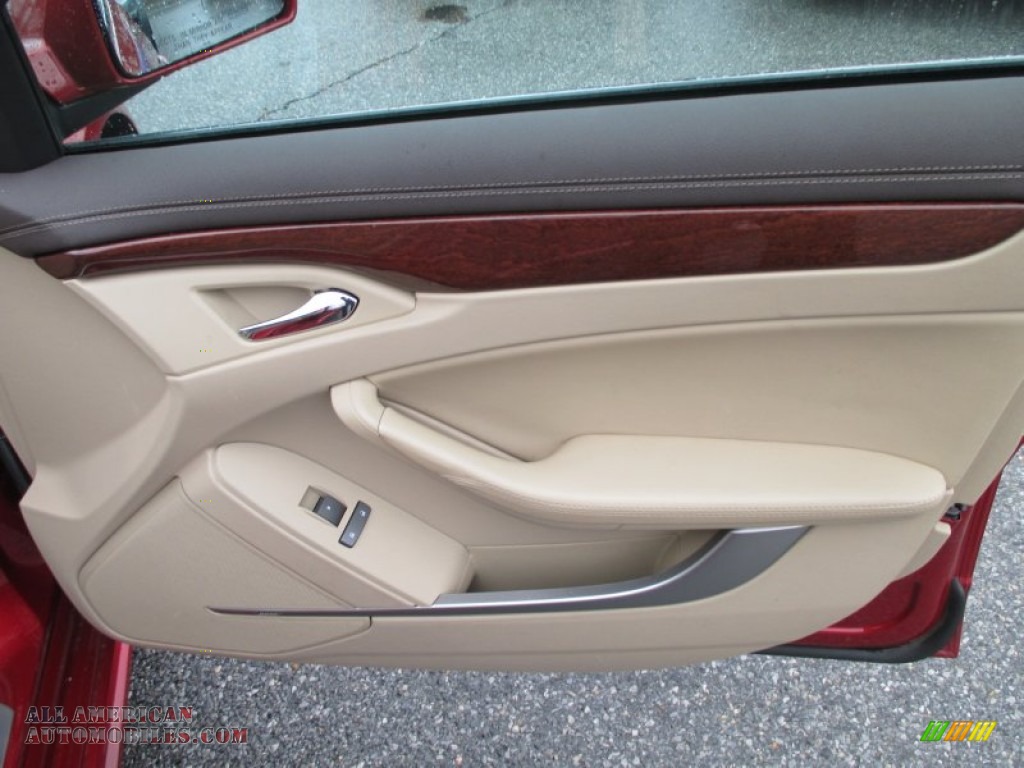 2010 CTS 4 3.6 AWD Sedan - Crystal Red Tintcoat / Cashmere/Cocoa photo #24