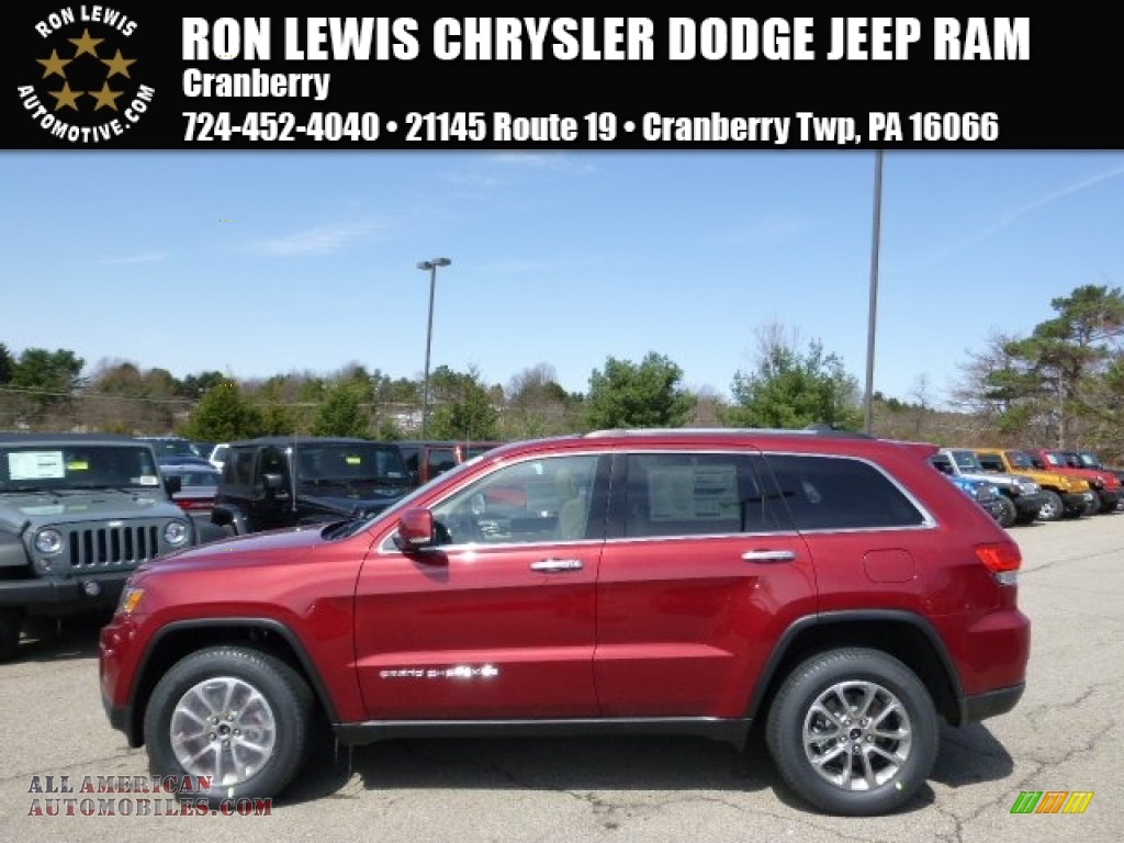 Deep Cherry Red Crystal Pearl / New Zealand Black/Light Frost Jeep Grand Cherokee Limited 4x4