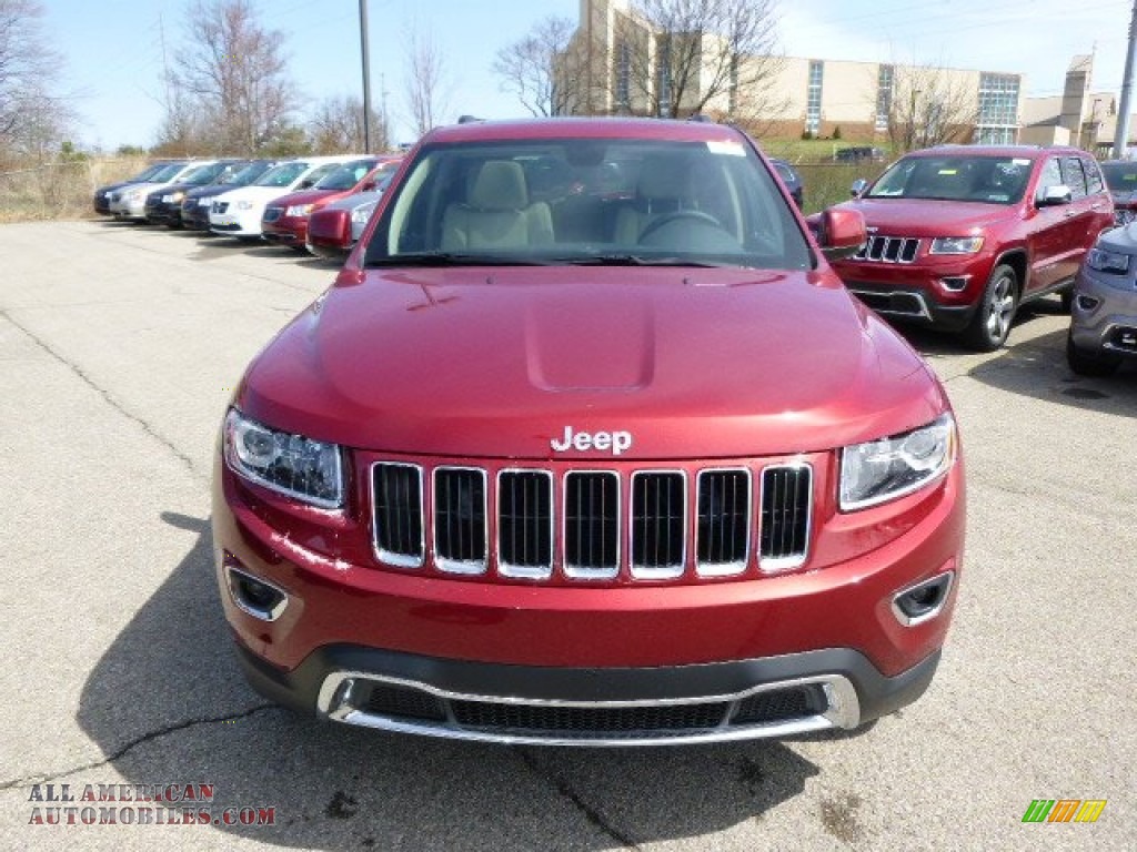2014 Grand Cherokee Limited 4x4 - Deep Cherry Red Crystal Pearl / New Zealand Black/Light Frost photo #3
