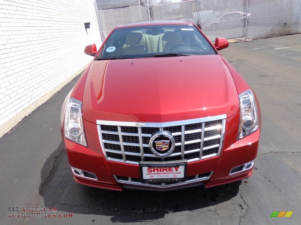 2014 CTS Coupe - Red Obsession Tintcoat / Cashmere/Ebony photo #2