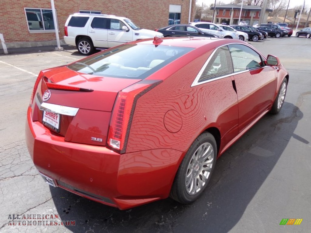 2014 CTS Coupe - Red Obsession Tintcoat / Cashmere/Ebony photo #4
