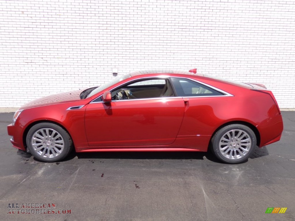 2014 CTS Coupe - Red Obsession Tintcoat / Cashmere/Ebony photo #7
