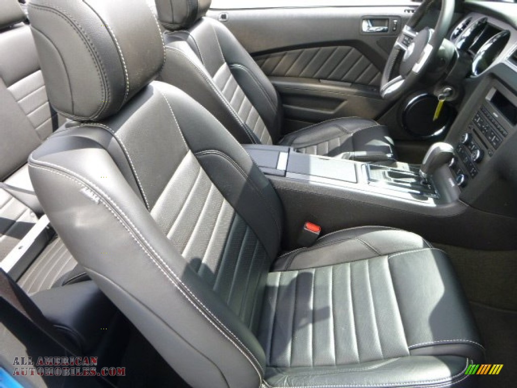 2014 Mustang V6 Premium Convertible - Grabber Blue / Charcoal Black photo #10