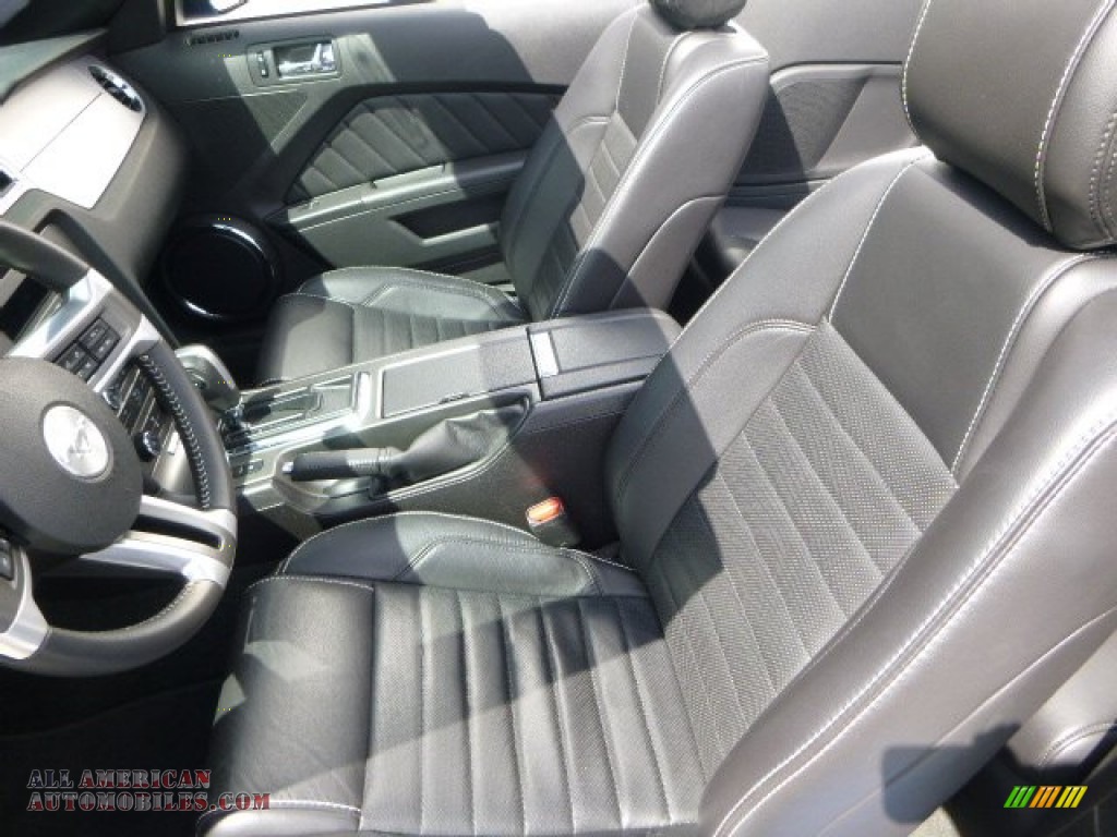 2014 Mustang V6 Premium Convertible - Grabber Blue / Charcoal Black photo #14