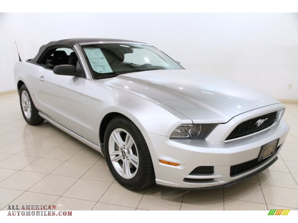 2014 Mustang V6 Convertible - Ingot Silver / Charcoal Black photo #1