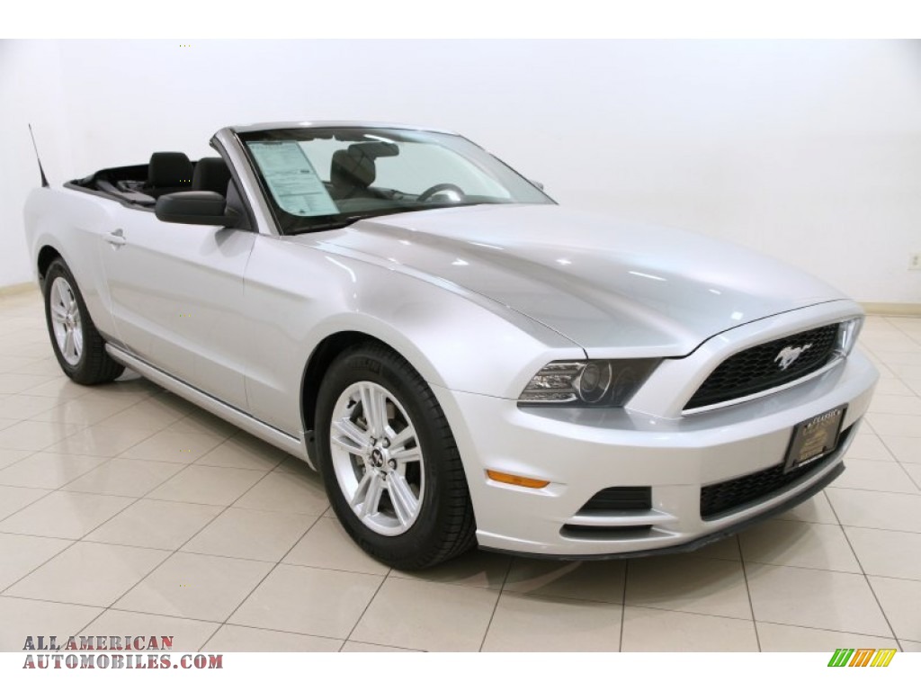 2014 Mustang V6 Convertible - Ingot Silver / Charcoal Black photo #3