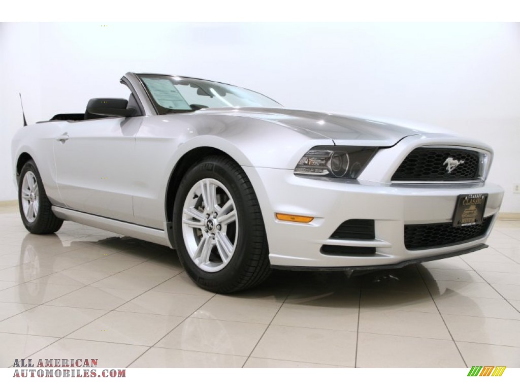 2014 Mustang V6 Convertible - Ingot Silver / Charcoal Black photo #4