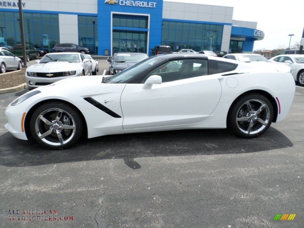 2014 Corvette Stingray Coupe - Arctic White / Jet Black photo #3