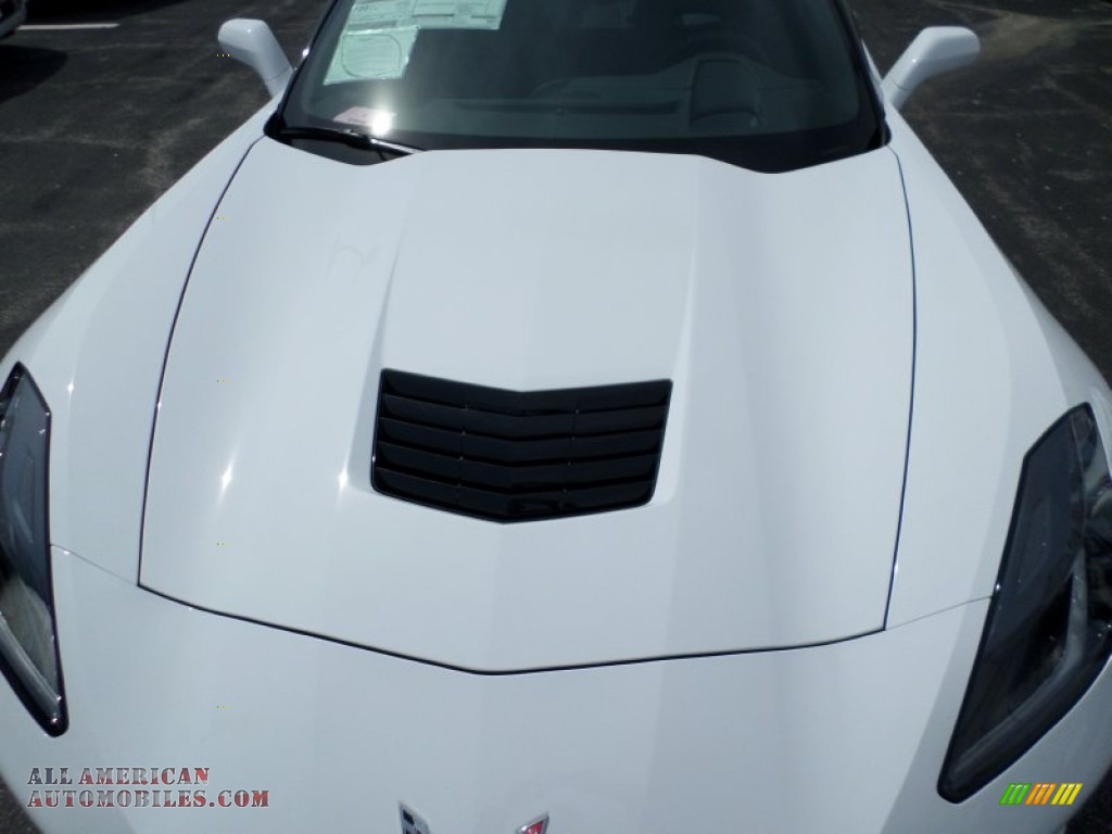 2014 Corvette Stingray Coupe - Arctic White / Jet Black photo #13