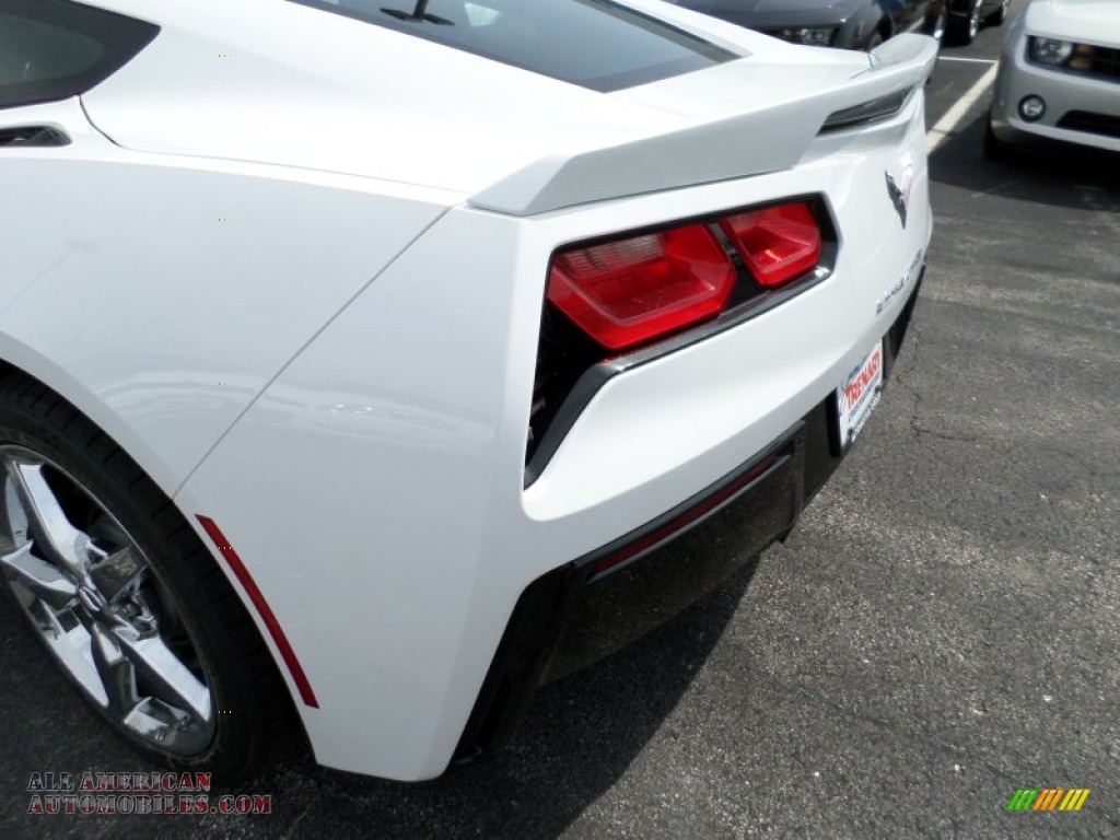 2014 Corvette Stingray Coupe - Arctic White / Jet Black photo #17