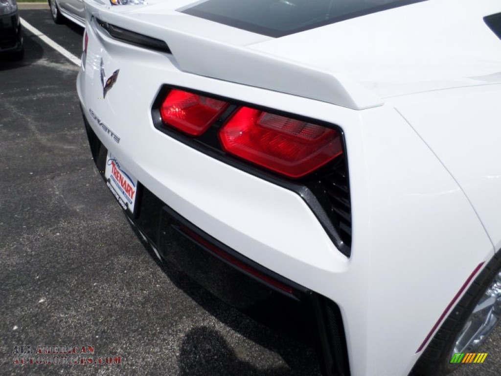 2014 Corvette Stingray Coupe - Arctic White / Jet Black photo #18