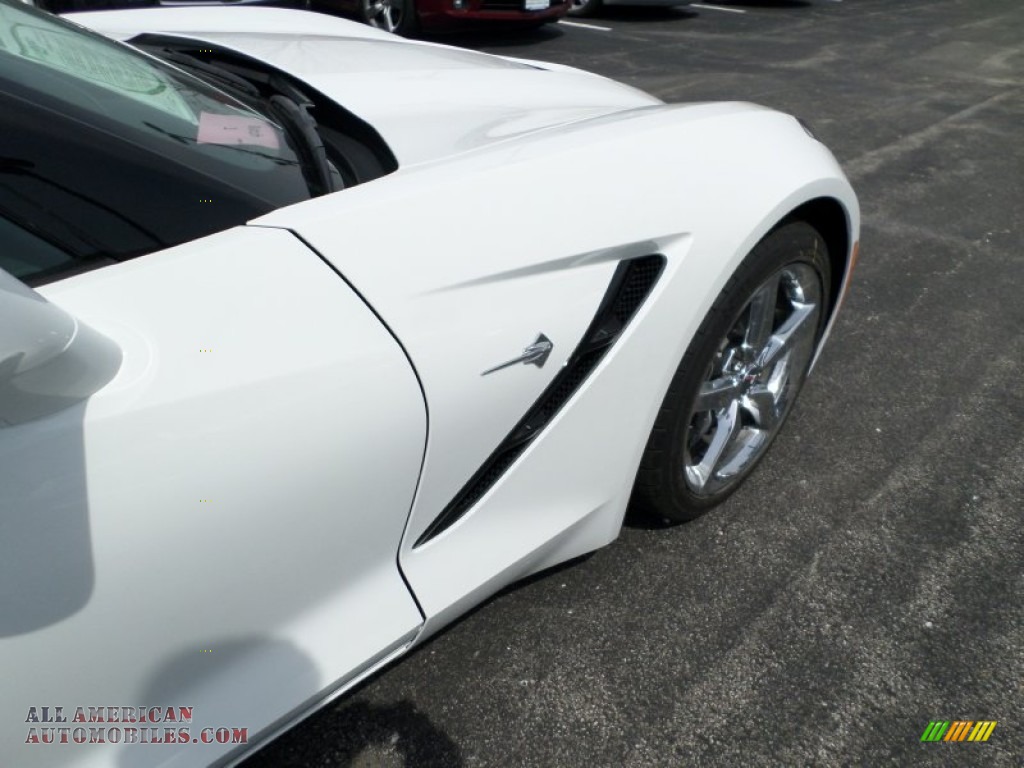 2014 Corvette Stingray Coupe - Arctic White / Jet Black photo #19