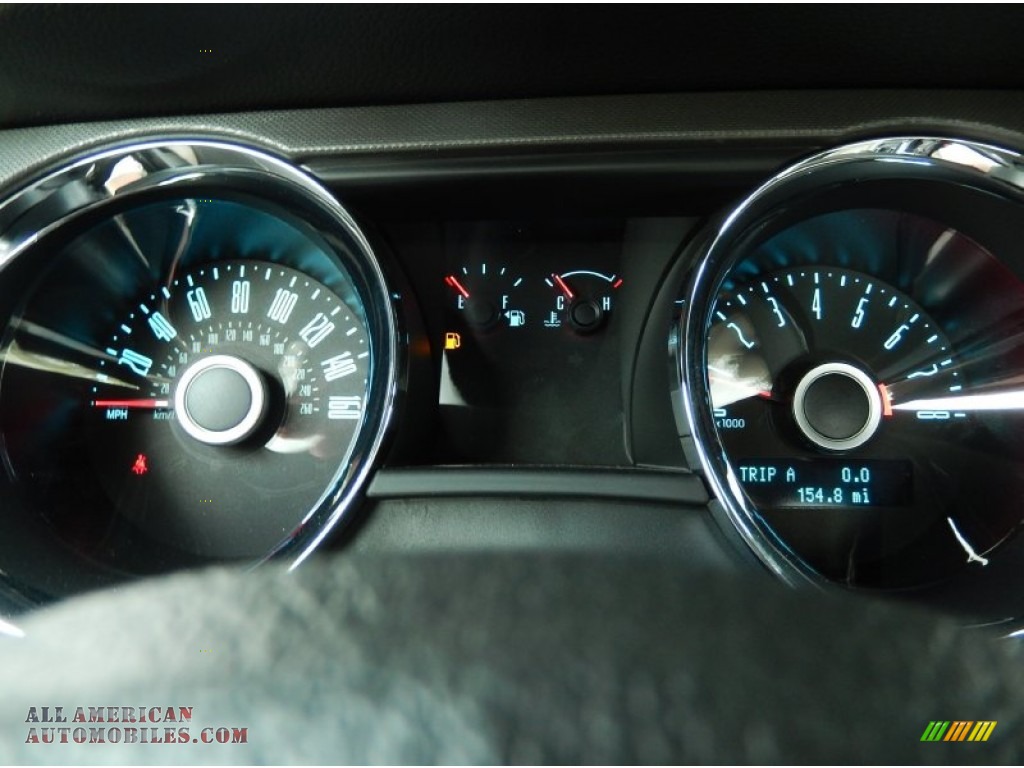 2014 Mustang V6 Premium Coupe - Deep Impact Blue / Medium Stone photo #8