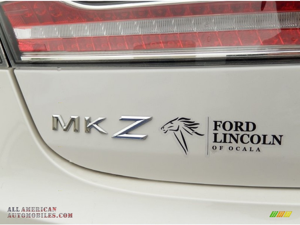 2014 MKZ Hybrid - White Platinum / Light Dune photo #4