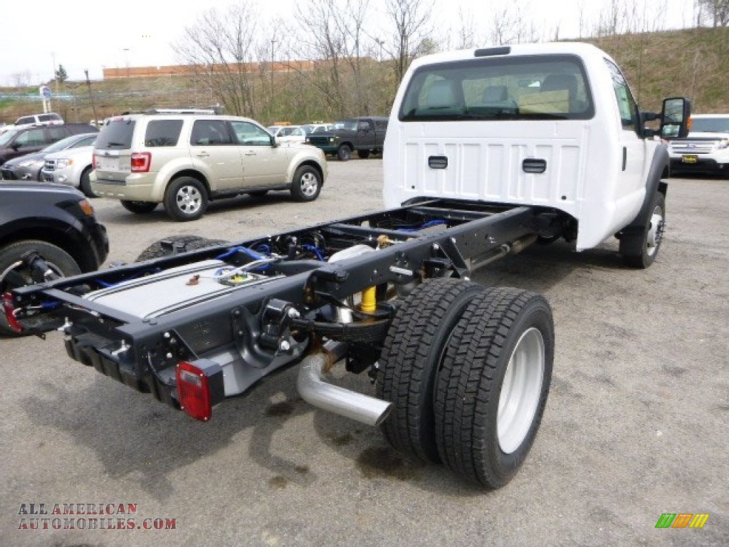 2015 F450 Super Duty XL Regular Cab 4x4 Chassis - Oxford White / Steel photo #3