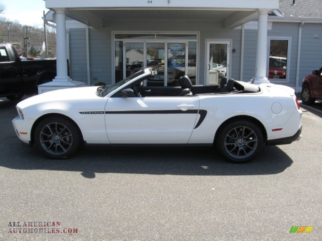 2011 Mustang V6 Convertible - Performance White / Charcoal Black photo #4