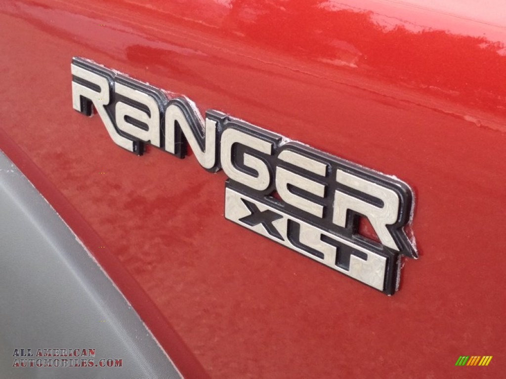 2002 Ranger XLT SuperCab 4x4 - Toreador Red Metallic / Dark Graphite photo #4