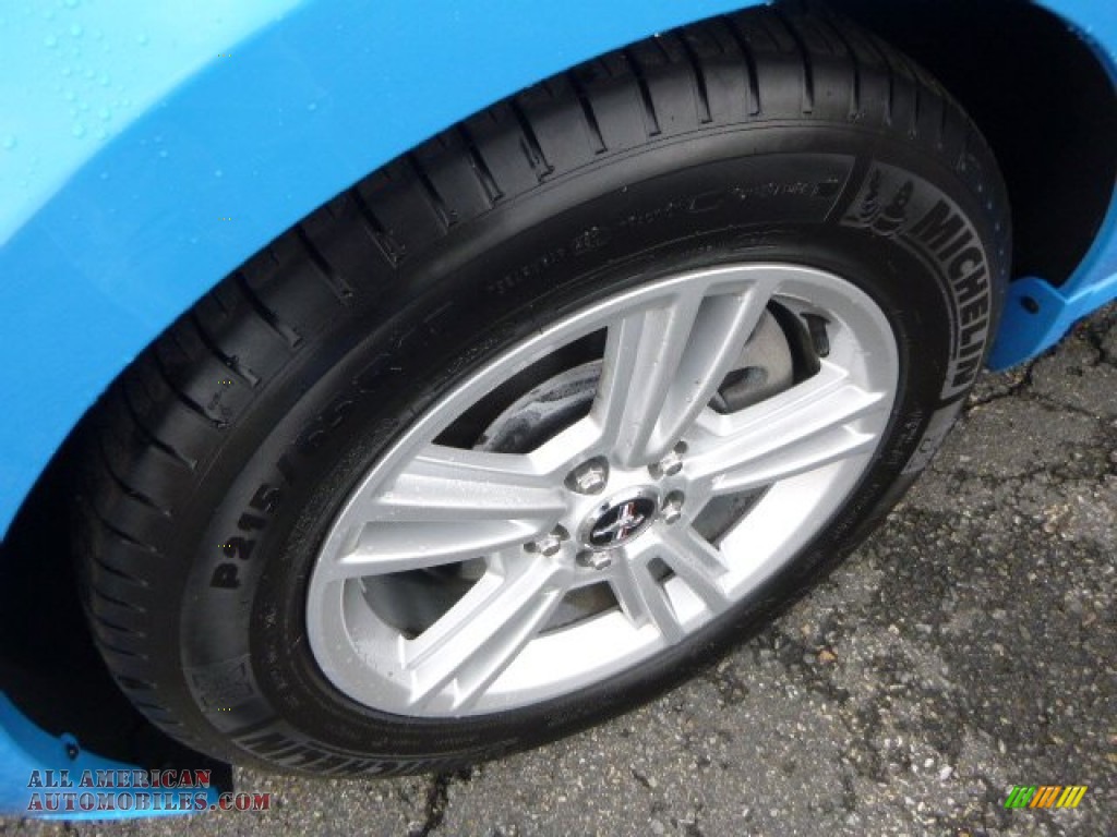 2014 Mustang V6 Coupe - Grabber Blue / Charcoal Black photo #7