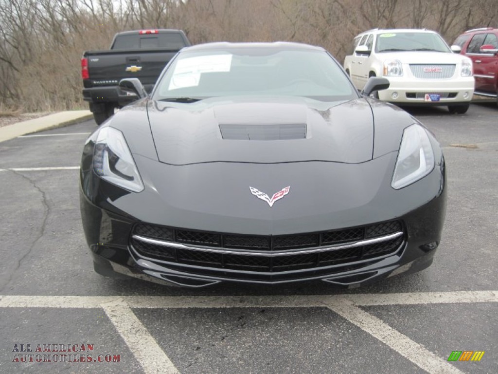 2014 Corvette Stingray Coupe Z51 - Black / Jet Black photo #2
