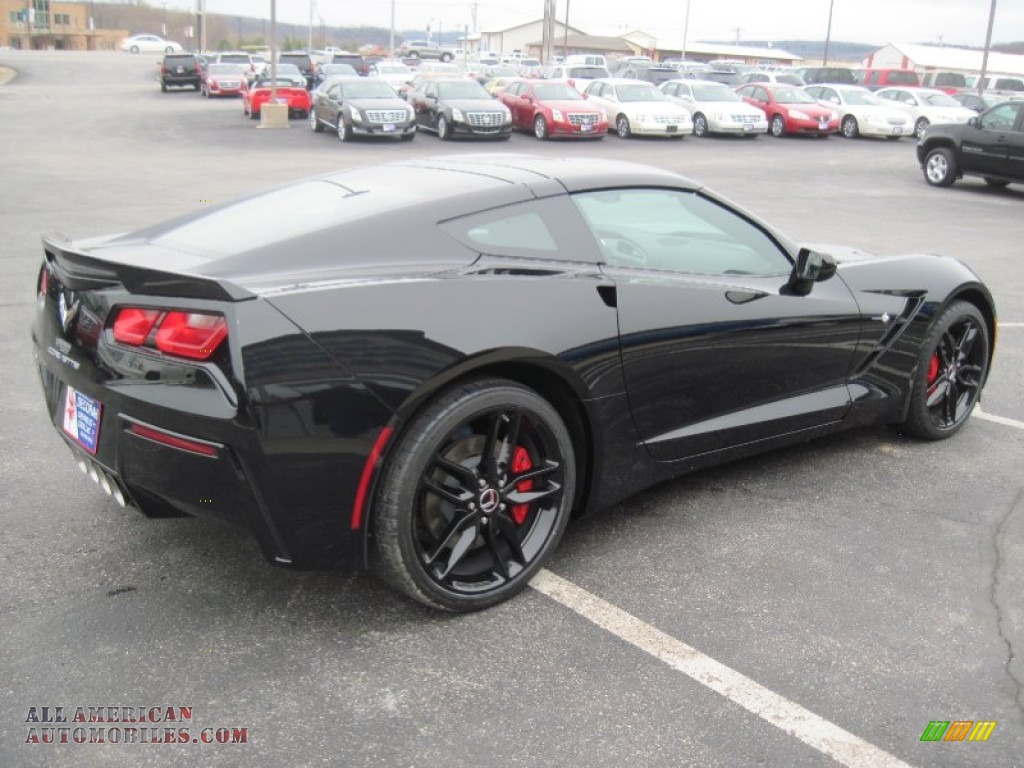 2014 Corvette Stingray Coupe Z51 - Black / Jet Black photo #3