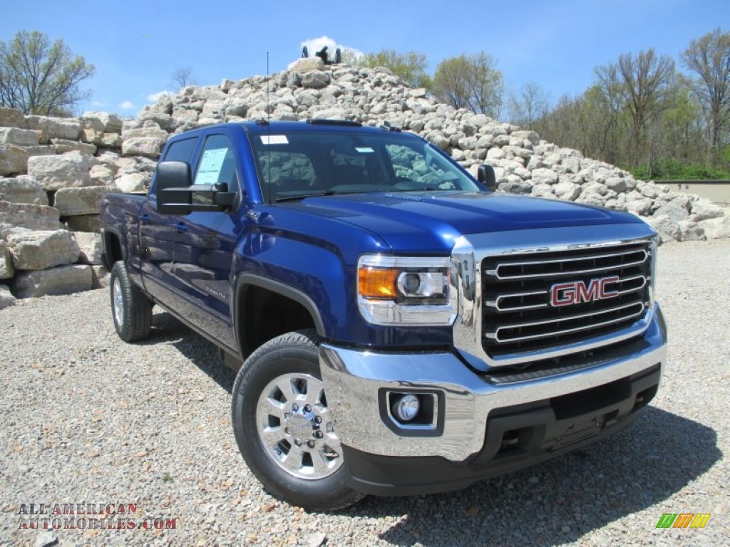 2015 GMC Sierra 2500HD SLE Crew Cab 4x4 In Cobalt Blue Metallic Photo 