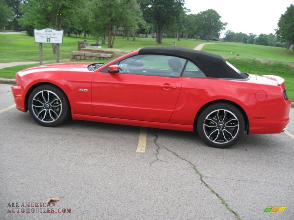 2013 Mustang GT Convertible - Race Red / Charcoal Black photo #2