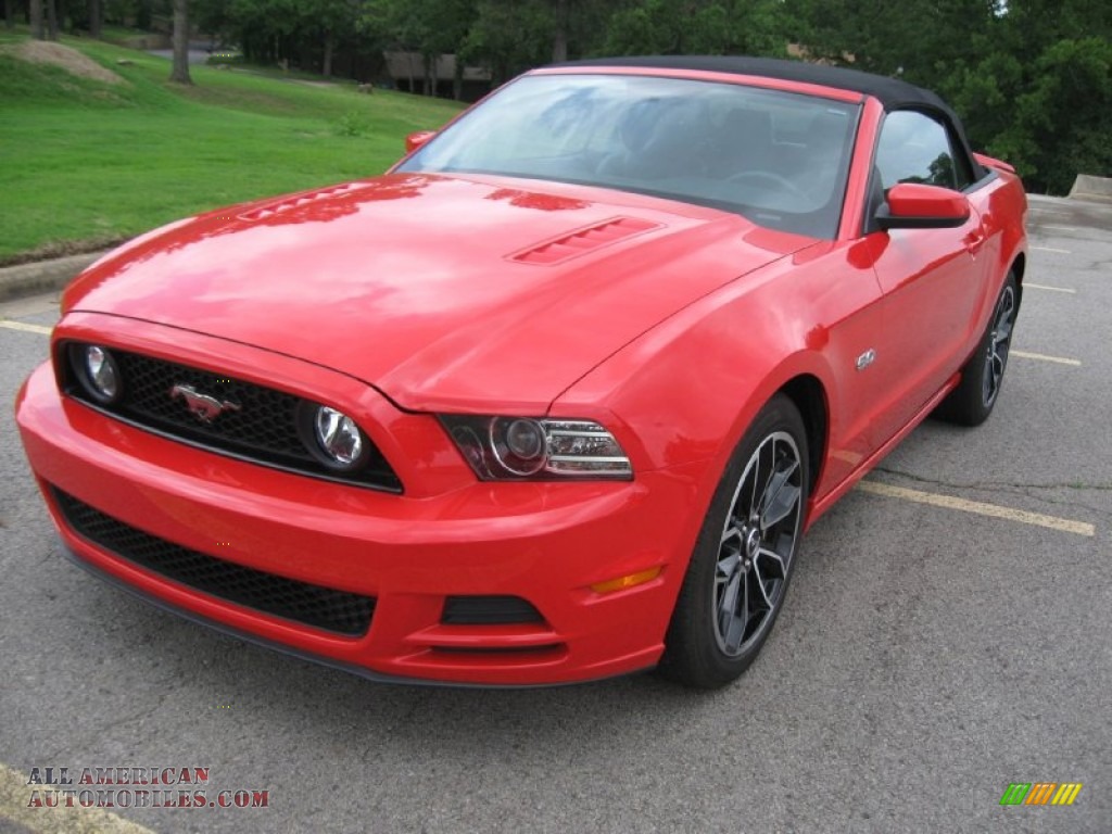 2013 Mustang GT Convertible - Race Red / Charcoal Black photo #3
