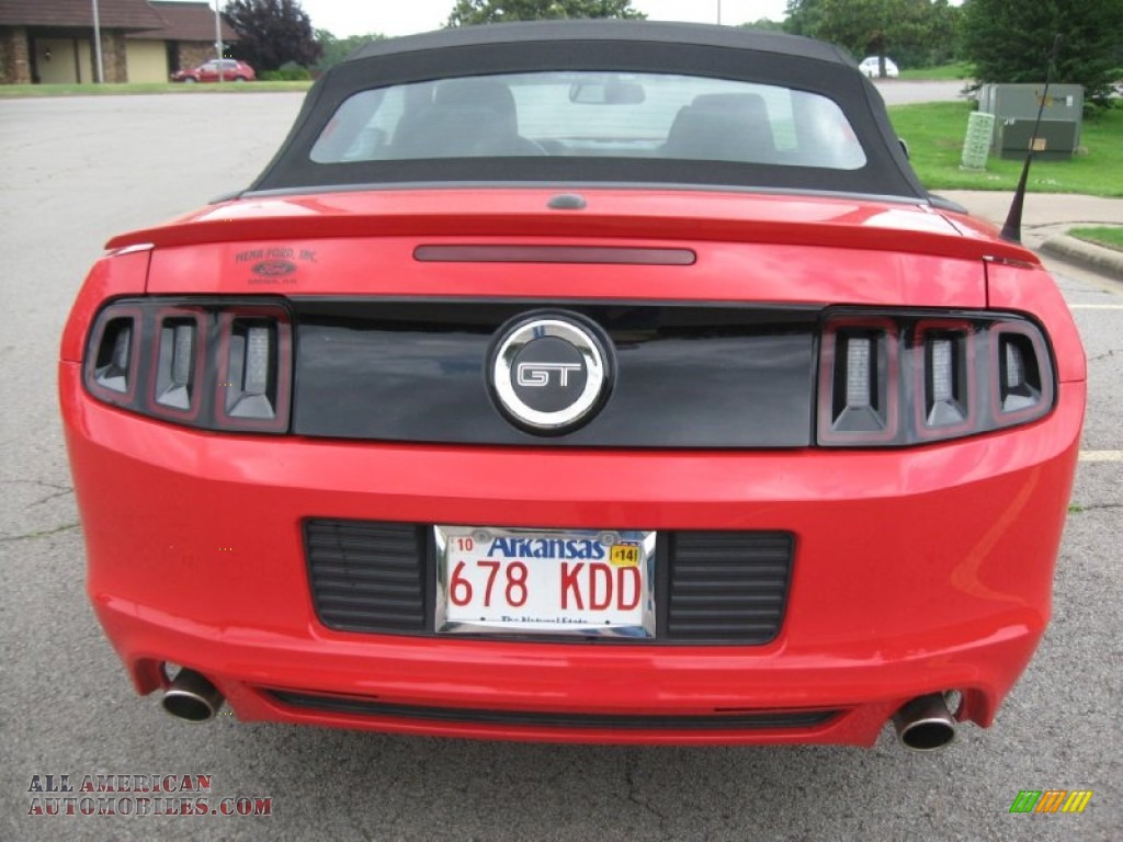 2013 Mustang GT Convertible - Race Red / Charcoal Black photo #6