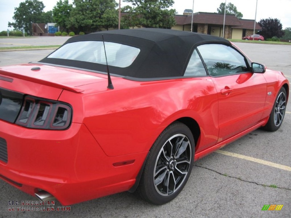 2013 Mustang GT Convertible - Race Red / Charcoal Black photo #7