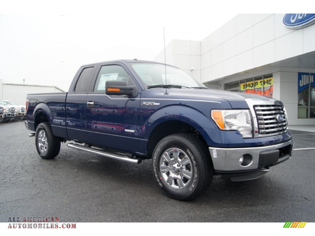 2012 Ford F150 Xlt Supercab 4x4 In Dark Blue Pearl Metallic Photo #22 