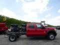 Ford F550 Super Duty XL Crew Cab 4x4 Chassis Vermillion Red photo #1