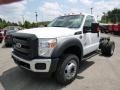 Ford F550 Super Duty XL Regular Cab 4x4 Chassis Oxford White photo #4