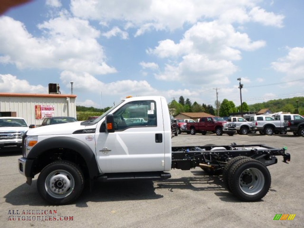 2015 F550 Super Duty XL Regular Cab 4x4 Chassis - Oxford White / Steel photo #5