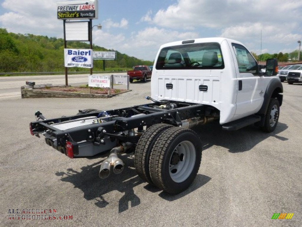 2015 F550 Super Duty XL Regular Cab 4x4 Chassis - Oxford White / Steel photo #8