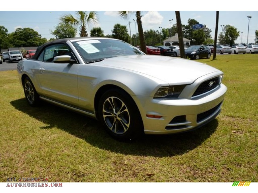 2014 Mustang V6 Premium Convertible - Ingot Silver / Charcoal Black photo #3