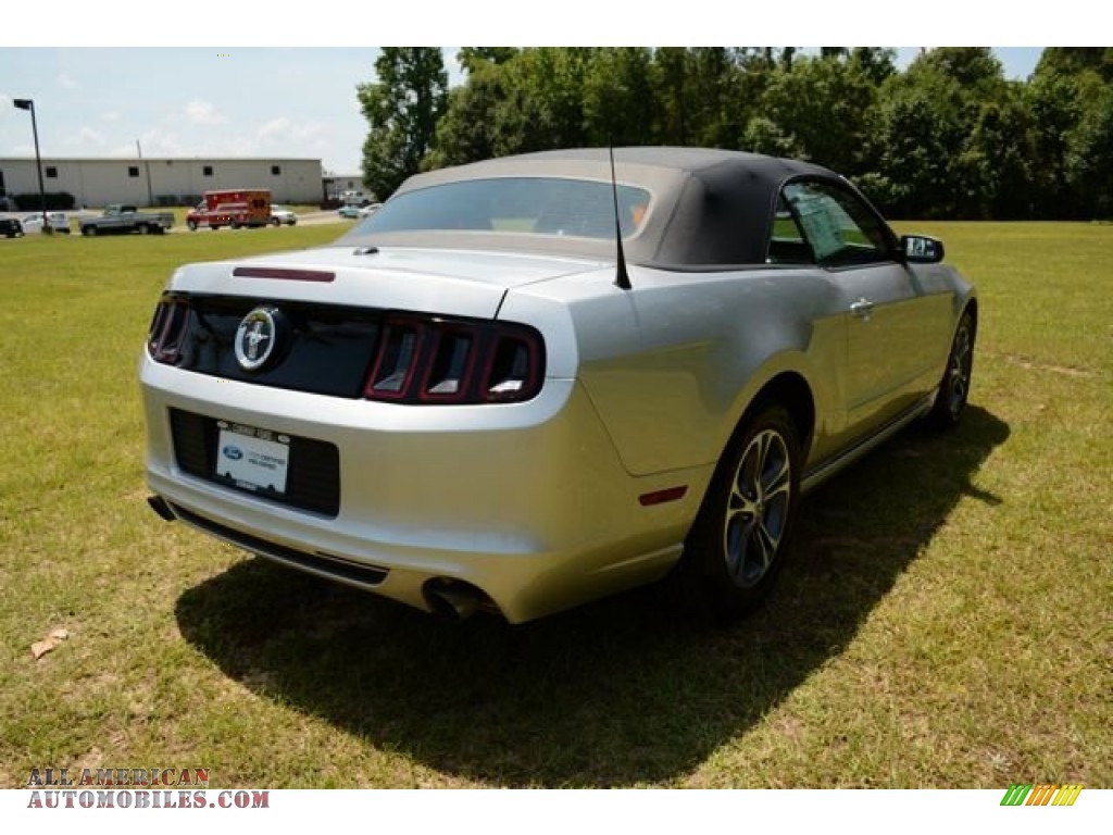2014 Mustang V6 Premium Convertible - Ingot Silver / Charcoal Black photo #5