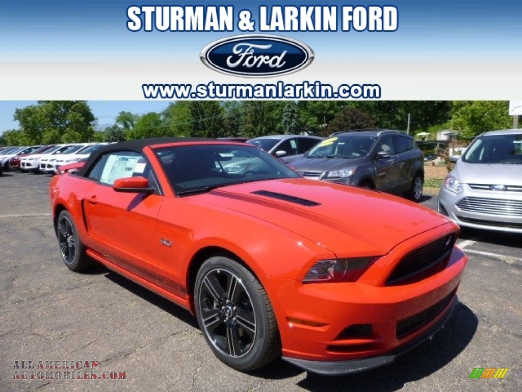 2014 Mustang GT/CS California Special Convertible - Race Red / California Special Charcoal Black/Miko Suede photo #1
