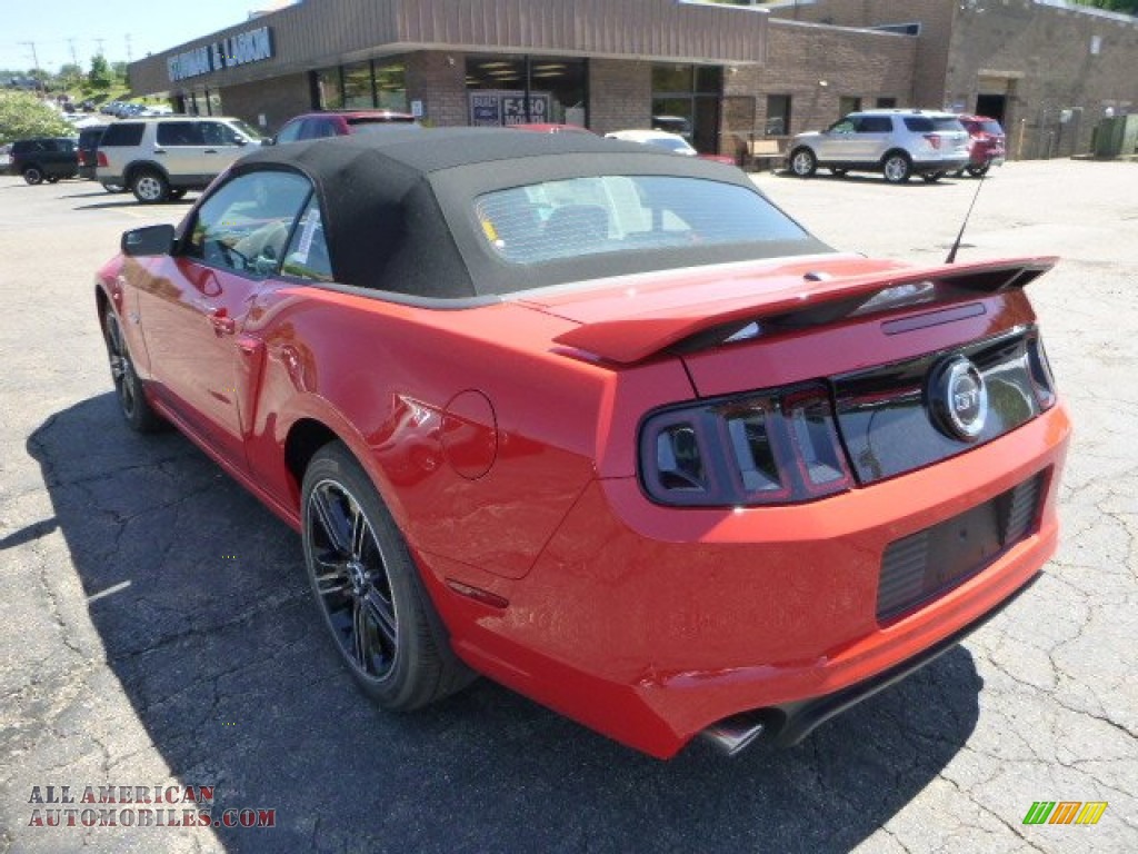 2014 Mustang GT/CS California Special Convertible - Race Red / California Special Charcoal Black/Miko Suede photo #4