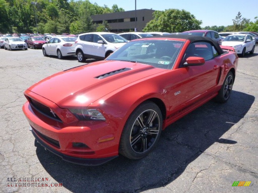 2014 Mustang GT/CS California Special Convertible - Race Red / California Special Charcoal Black/Miko Suede photo #5