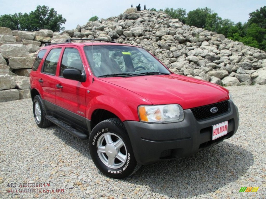 2001 Ford Escape XLS V6 4WD in Bright Red Metallic ...
