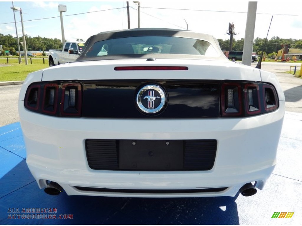 2014 Mustang V6 Premium Convertible - Oxford White / Charcoal Black photo #4