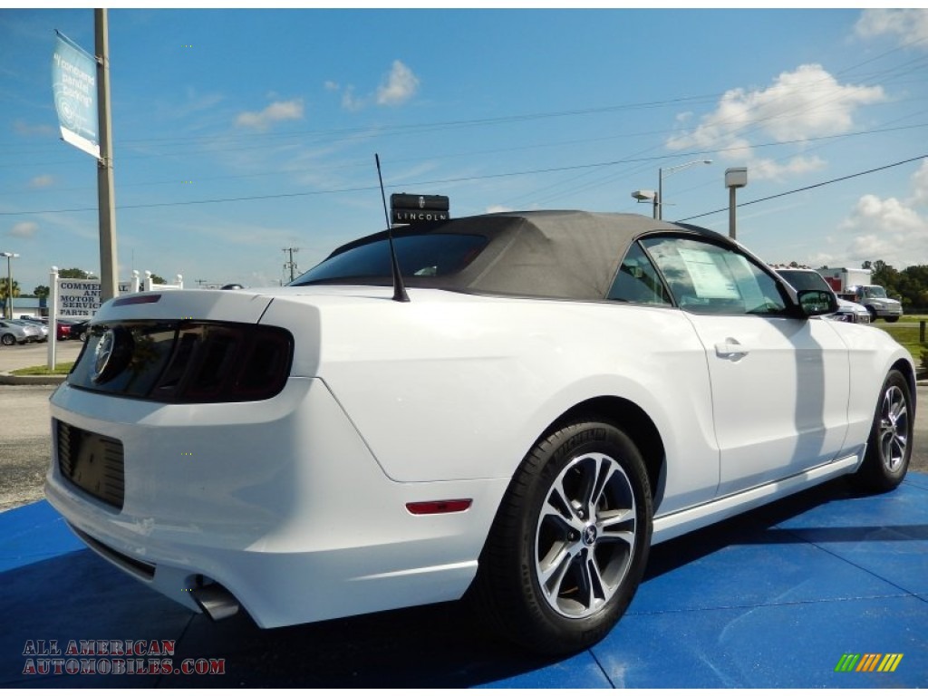 2014 Mustang V6 Premium Convertible - Oxford White / Charcoal Black photo #5