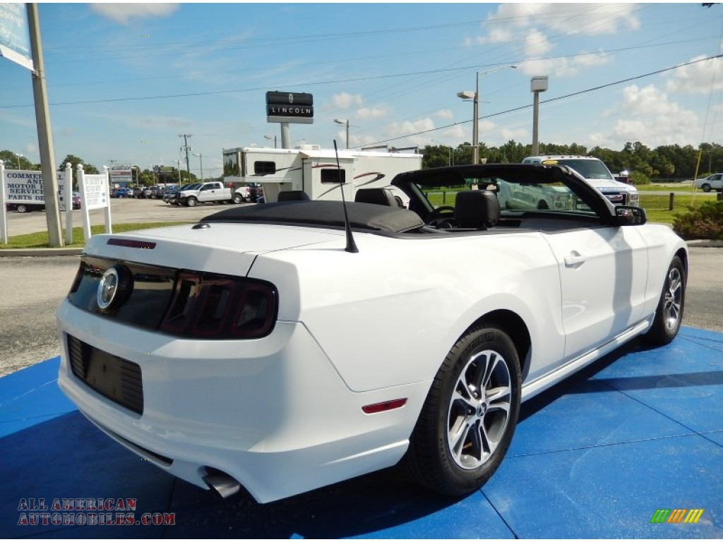 2014 Mustang V6 Premium Convertible - Oxford White / Charcoal Black photo #11