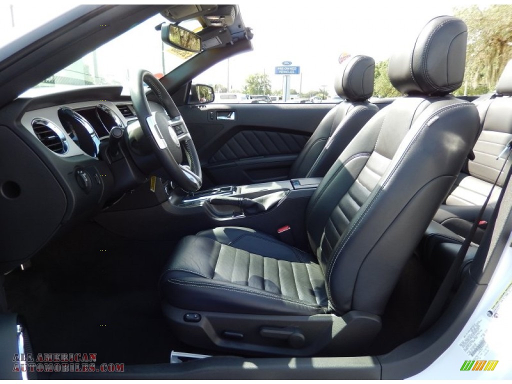 2014 Mustang V6 Premium Convertible - Oxford White / Charcoal Black photo #15