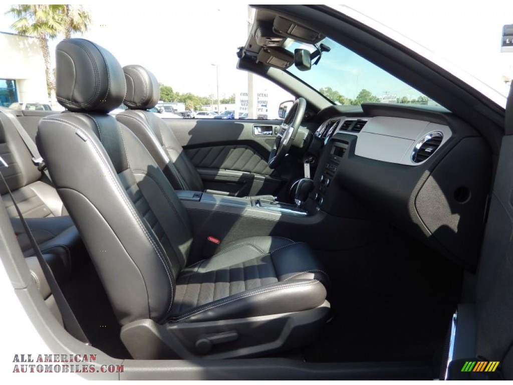 2014 Mustang V6 Premium Convertible - Oxford White / Charcoal Black photo #19